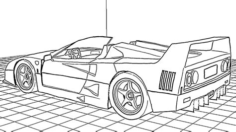 Coloriage Ferrari F40 LM - télécharger et imprimer gratuit sur ...