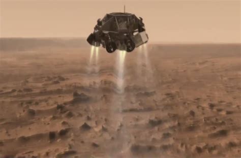 The Curiosity rover landing.
