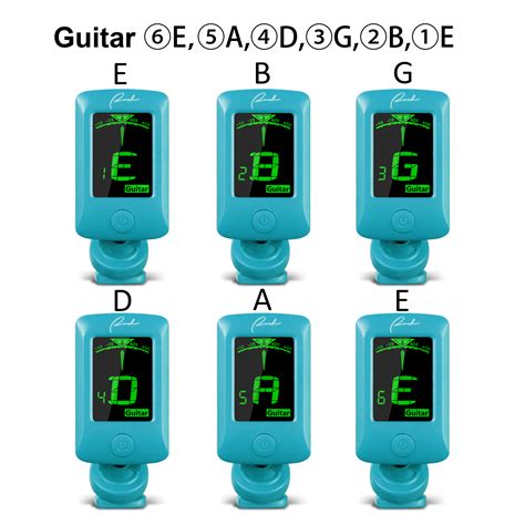 Blue Guitar Tuner - Clip-On Tuner Specialized for Ukulele and Guitar