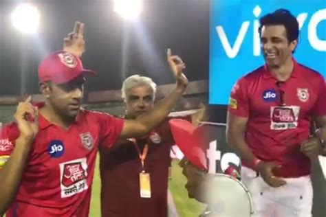 Punjab Captain R Ashwin and Actor Sonu Sood performed bhangra after ...