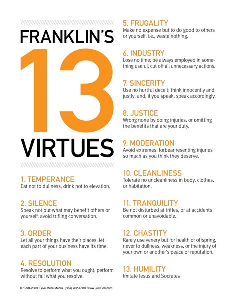 Benjamin Franklin 13 Virtues Pdf