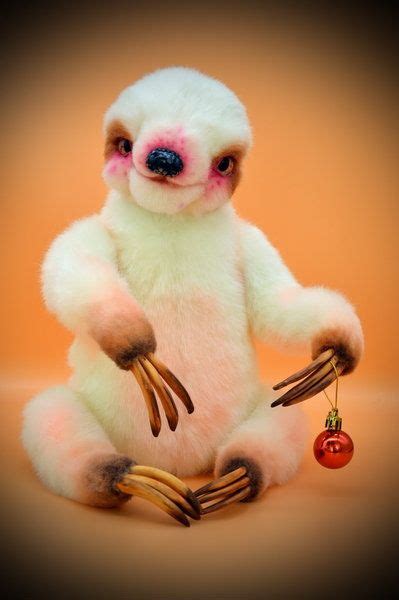 Sloth Albino by Olga Kulemina | Sloth, Paint and varnish, Natural wool