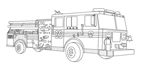 Print & Download - Educational Fire Truck Coloring Pages Giving Three in One Benefit