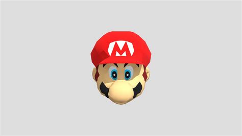 Nintendo 64 - Super Mario 64 - Marios Head - Download Free 3D model by ...