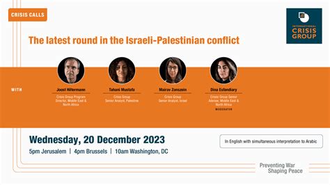 The Latest Round in the Israeli-Palestinian Conflict (Online Event, 20 ...