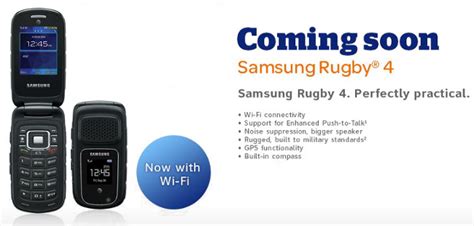 A rugged and durable flip phone, Samsung Rugby 4 is coming this week