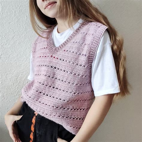 Crochet vest pattern, sweater vest women in 2021 | Crochet vest pattern, Crochet vest, Sweater ...