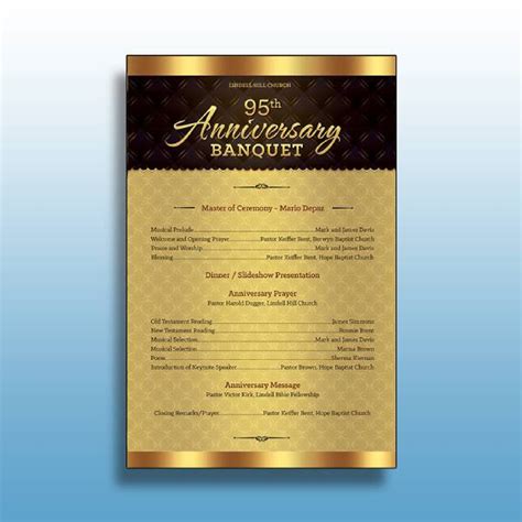 Church Anniversary Program - 9+ Examples, Photoshop, Illustrator, Word, Apple Pages, Publisher, PDF