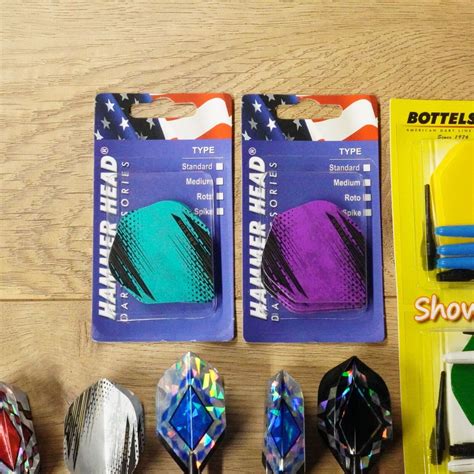 Bottelsen Dart Accessories Lot Tips Shafts Flights 5 Darts & More New ...