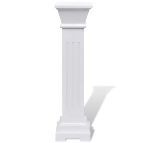 vidaXL Classic Square Pillar Plant Stand MDF Column Pedestal Garden ...