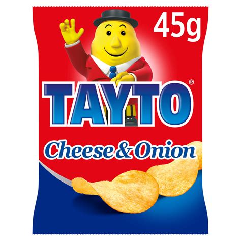 Tayto Cheese & Onion Flavour Potato Crisps 45g | Sharing Crisps | Iceland Foods