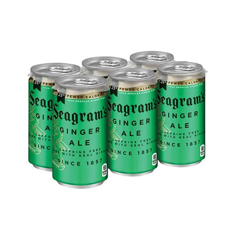 Seagrams Ginger Ale 7.5 fl oz Cans – Four 6 Packs - Drinks2Order.com by Liquor Squared