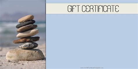 Spa Gift Certificates - 101 Gift Certificate Templates