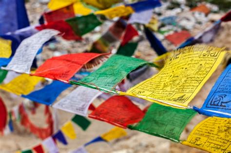 Premium Photo | Tibetan buddhism prayer flags lungta