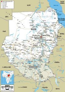 South Sudan Map (Physical) - Worldometer