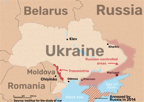 Where is Transnistria? Map of the pro-Russia separatist region of Moldova and what's happening ...