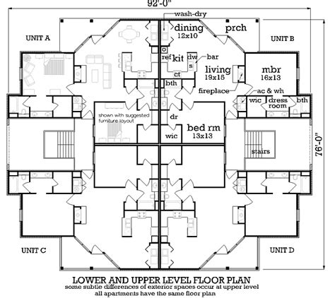 8 Unit Multi-Plex Plans