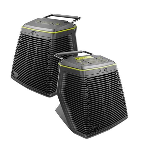 Ryobi 18-Volt ONE+ Score Wireless Speaker Set with SKAA Technology-P765 ...