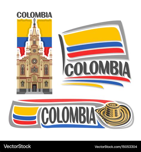 Logo colombia Royalty Free Vector Image - VectorStock