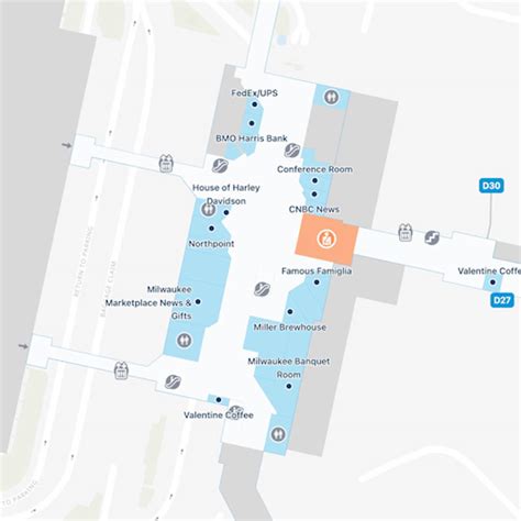 Milwaukee General Mitchell Airport Map | MKE Terminal Guide