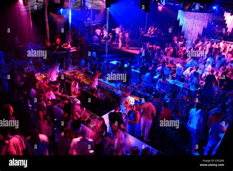 Interior view of a lively Greek Night club. Athens. Greece Stock Photo - Alamy