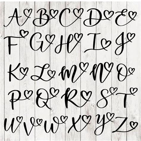 Initial Heart Decal Uppercase Single Letter Monogram Initial - Etsy