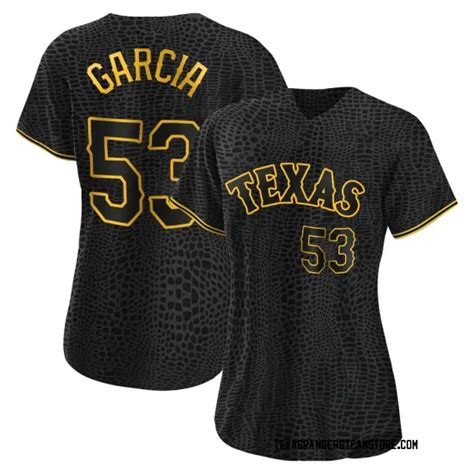 Texas Rangers Adolis Garcia Black Authentic Women's Snake Skin City ...