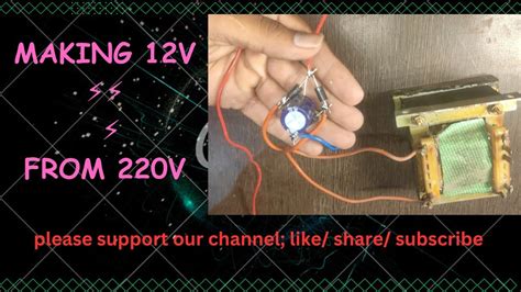 diy project/how to make 12volt by using transformer/12v 60watt power ...