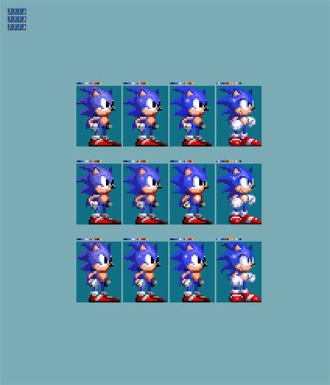 10x Sonic 1.5 Sonic Sprite Comparison with Sonic T by Abbysek on DeviantArt