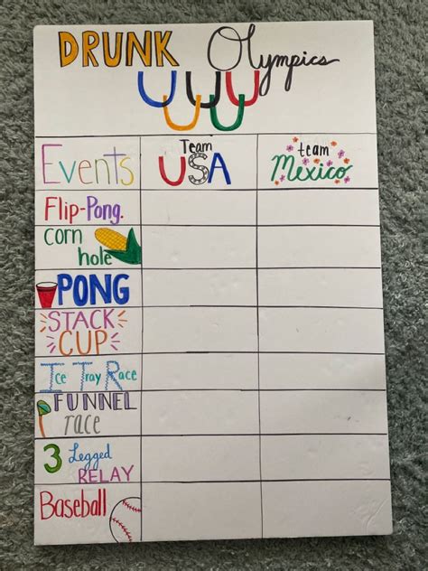 Drunk Olympics | Beer olympics party, Beer olympic, Drinking games for parties