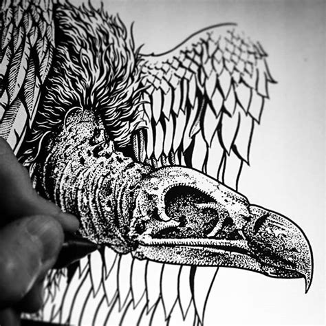 Drawing a turkey today #art #artwork #drawing #skull #vulture #buzzard ...