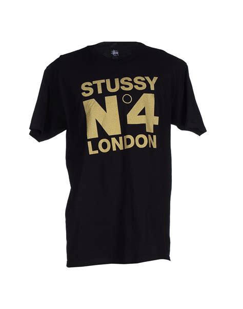 Lyst - Stussy T-shirt in Black for Men