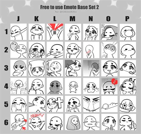 Emote Base Set V2 by Takiimikiku on DeviantArt