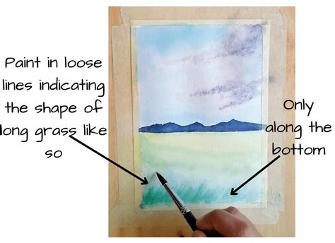 How to simple watercolor meadow for beginners - My Art Aspirations