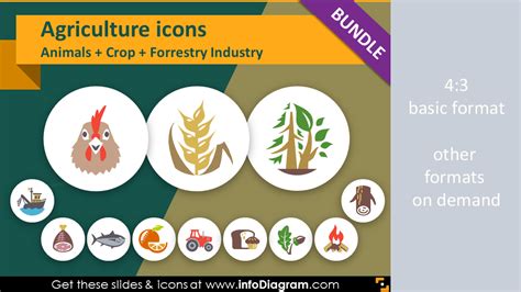 100+ modern flat icons agriculture ppt presentation infographics