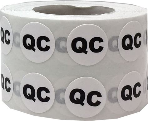 QC Quality Control Stickers 1000 Adhesive Labels Small | Etsy