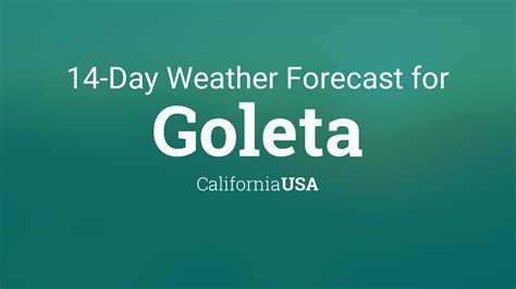 Goleta, California, USA 14 day weather forecast