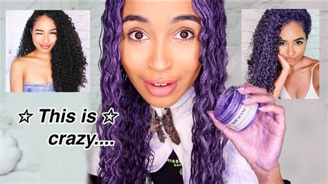 FINALLY TRYING HAIR PAINT WAX ON MY NATURALLY CURLY HAIR - YouTube