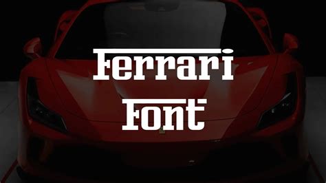 Ferrari Font Free Download