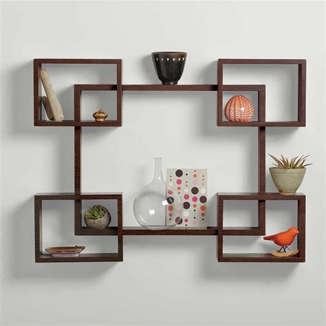 Real Simple® 5-Piece Interlocking Decorative Rectangle Shelf Set in Espresso | Bed Bath & Beyond ...