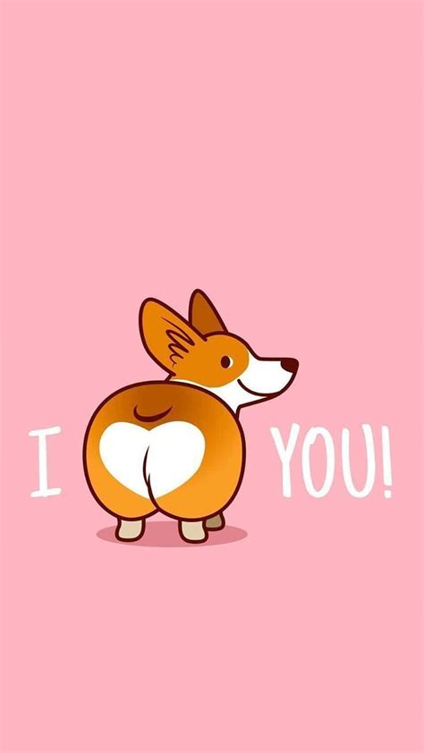 Download Cute Welsh Corgi Cartoon Wallpaper | Wallpapers.com