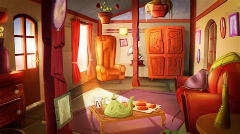 ArtStation - Living Room - 3D Cartoon Style