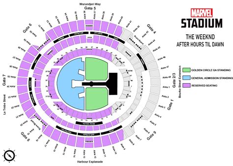 The Weeknd Seating Map - Marvel Stadium | Austadiums