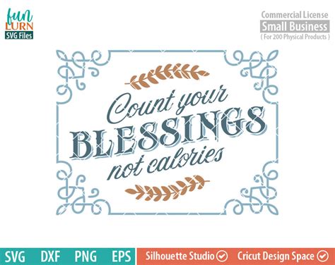 count-your-blessings-svg-thanksgiving-sign-svg-dont-count-your ...