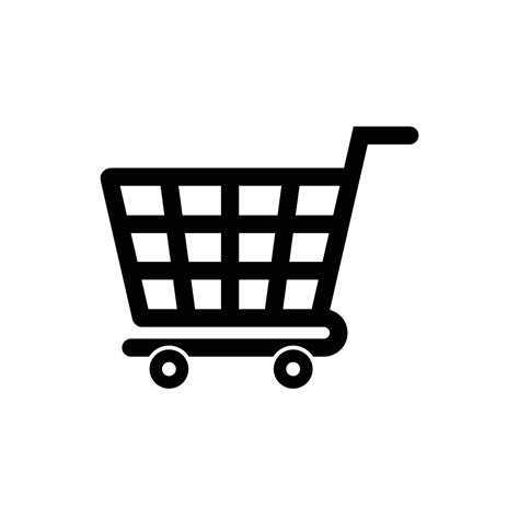 Shopping cart symbol shop and sale icon. Shopping cart icon vector ...