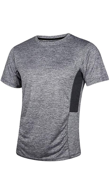 Men’s Dry-Fit Moisture Wicking Active Athletic Performance Crew T-Shirt ...