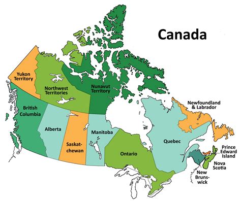 Canada Map With Provinces