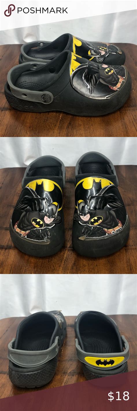 Batman Crocs junior 1 | Crocs, Crocs black, Kids shoes