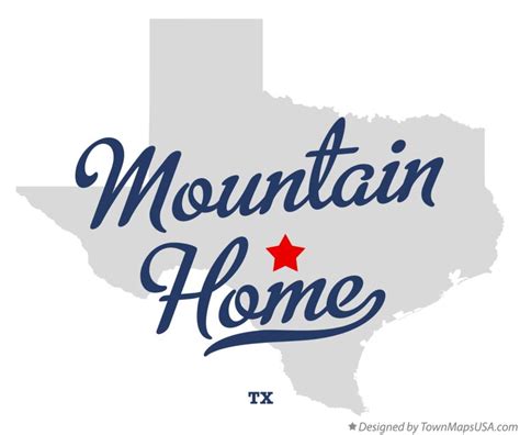 Map of Mountain Home, TX, Texas