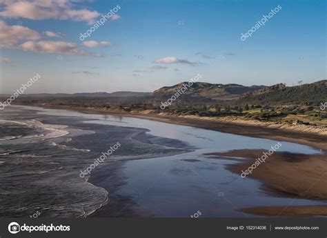 Aerial view over Muriwai Beach. – Stock Editorial Photo © Klodien ...